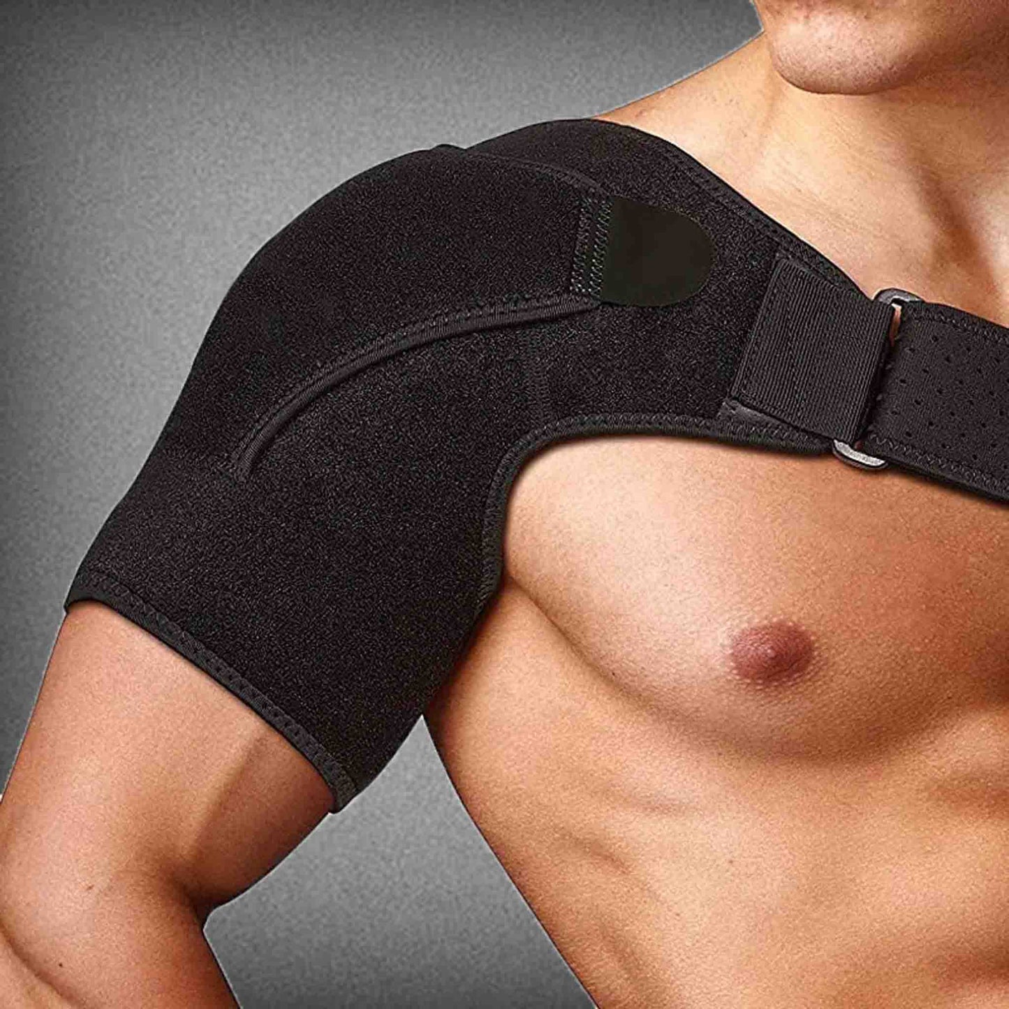 Adjustable Single Shoulder Support Brace Guard Strap for Men