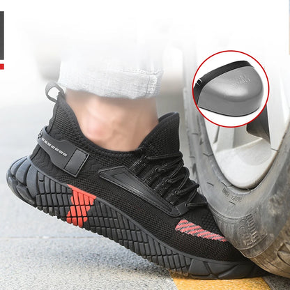 Men Safety Shoe Security Anti-smash Anti-puncture Male Steel Toe Cap Shoes