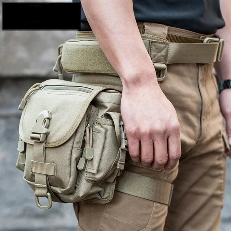 Tactical Men's Leg Waist Bag for Camping Hunting Tradesman Pack