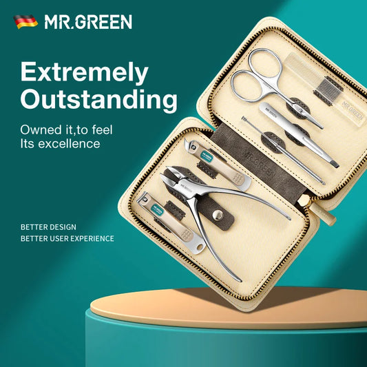MR.GREEN Manicure Set Nail Clippers Cutter Tools Kits Stainless Steel