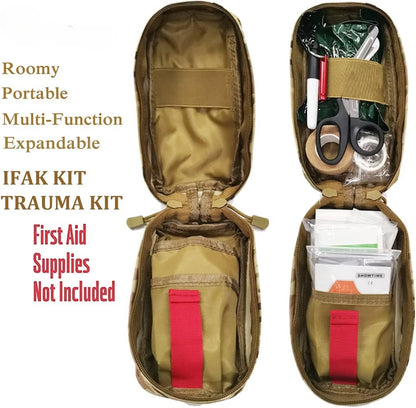 Mini Trauma Kit Tactical First Aid Bag for Hunting / Camping / Fishing