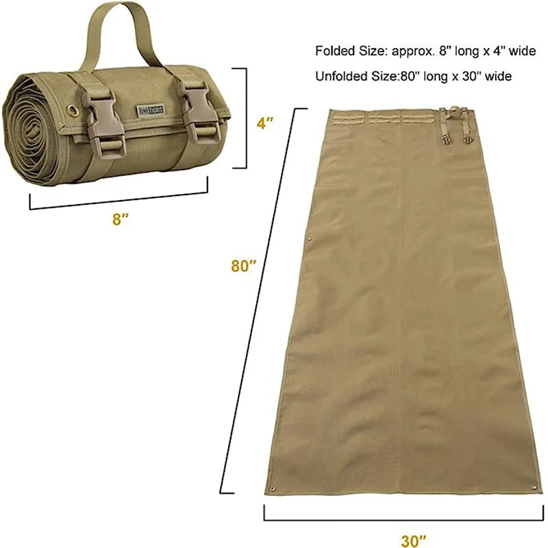 Tactical Lightweight Shooting Mat Roll Up Training Shooters Pad Waterproof