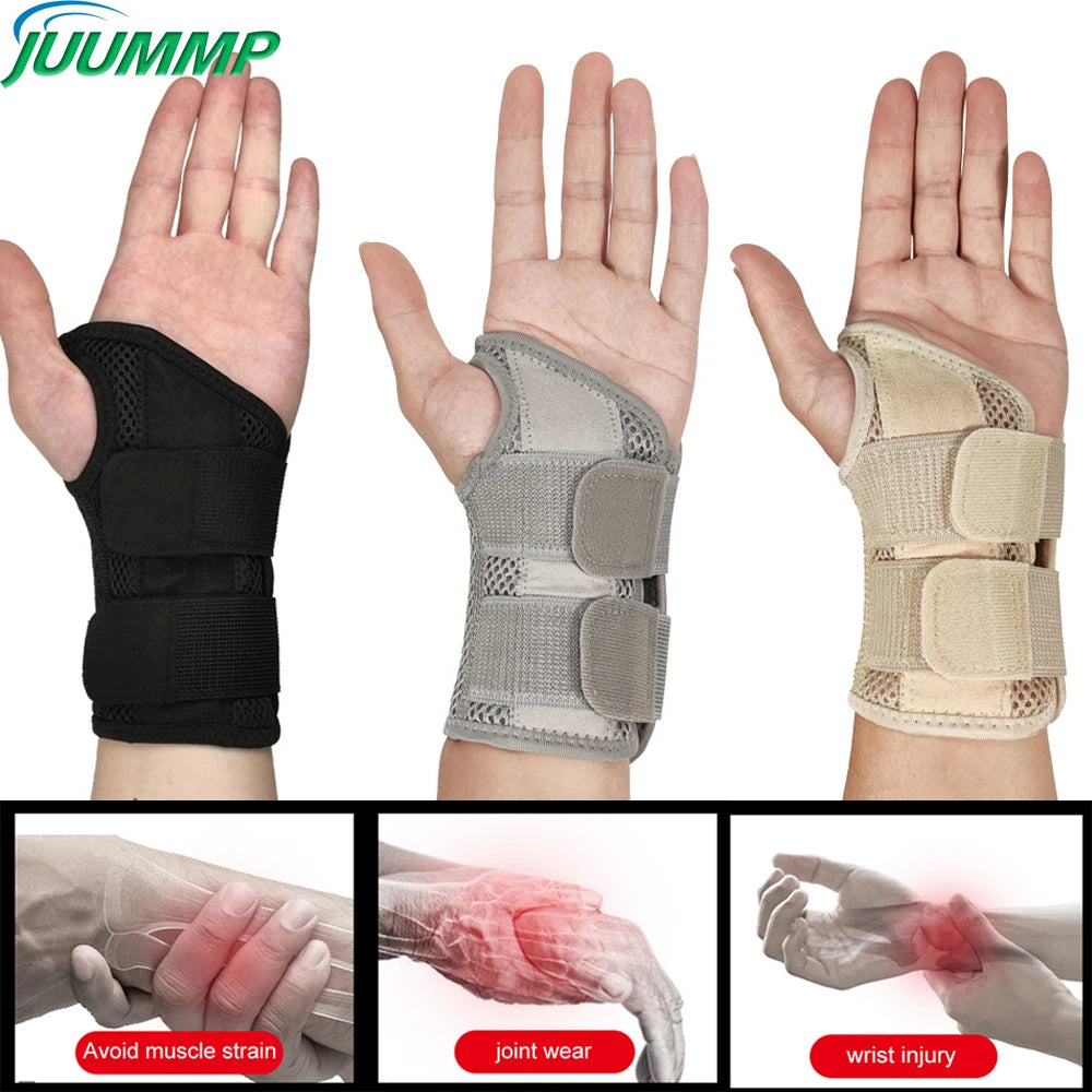 Carpal Tunnel Wrist Brace Adjustable Support Compression Wrap for Arthritis Pain Relief