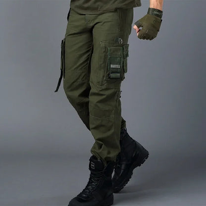 Male Men's TACTICAL PANTS Work Straight Trousers With Heaps Of Pockets