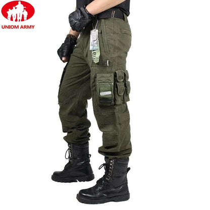 Male Men's TACTICAL PANTS Work Straight Trousers With Heaps Of Pockets